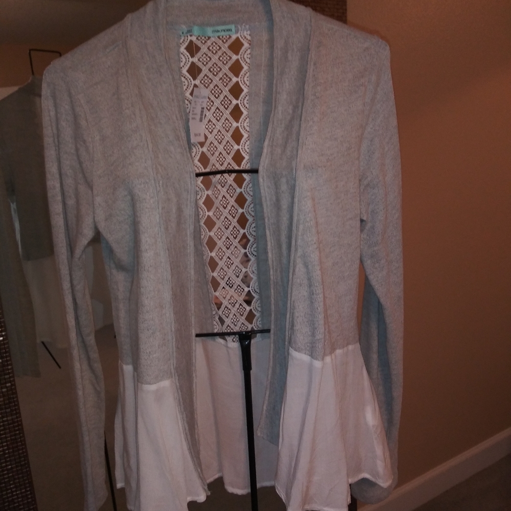 Lace backed top